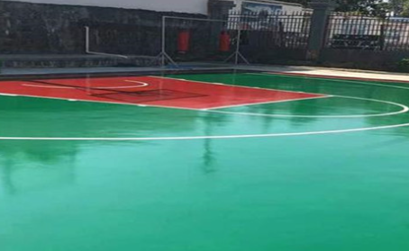 威海篮球场翻新地面